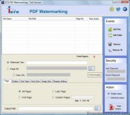 ISTS PDF Watermarking screenshot